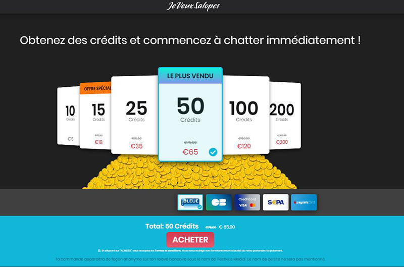 Est-ce que Jeveuxsalopes est gratuit